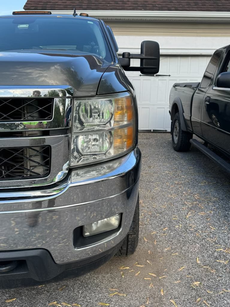 Crystal clear headlight after professional restoration by Krouts Detailing mobile service in York Pennsylvania